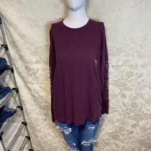 Victoria's Secret Deep Purple Long Sleeve Top